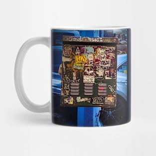 Blue Graffiti NYC Streets Stickers Mug